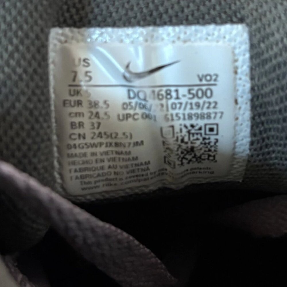 Nike Metcon 8 Premium Purple Smoke Metallic Copper Sneaker Women Size 7.5 - Picture 9 of 16